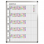 Klassen-Plantafel, 12 Stunden Mo-Fr, für 20 Klassen, 123x97 cm, 